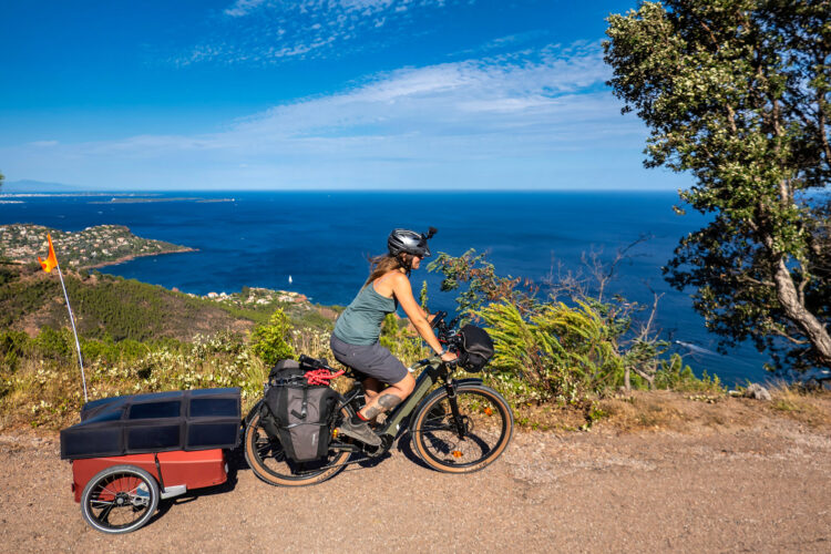 Iris Joschko fuhr mit ihrem E-Bike durch Südostfrankreich. (Foto: Iris Joschko)