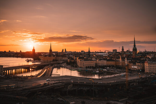 Die schwedische Hauptstadt Stockholm hat viel investiert, um einen Fahrradstadt zu werden.